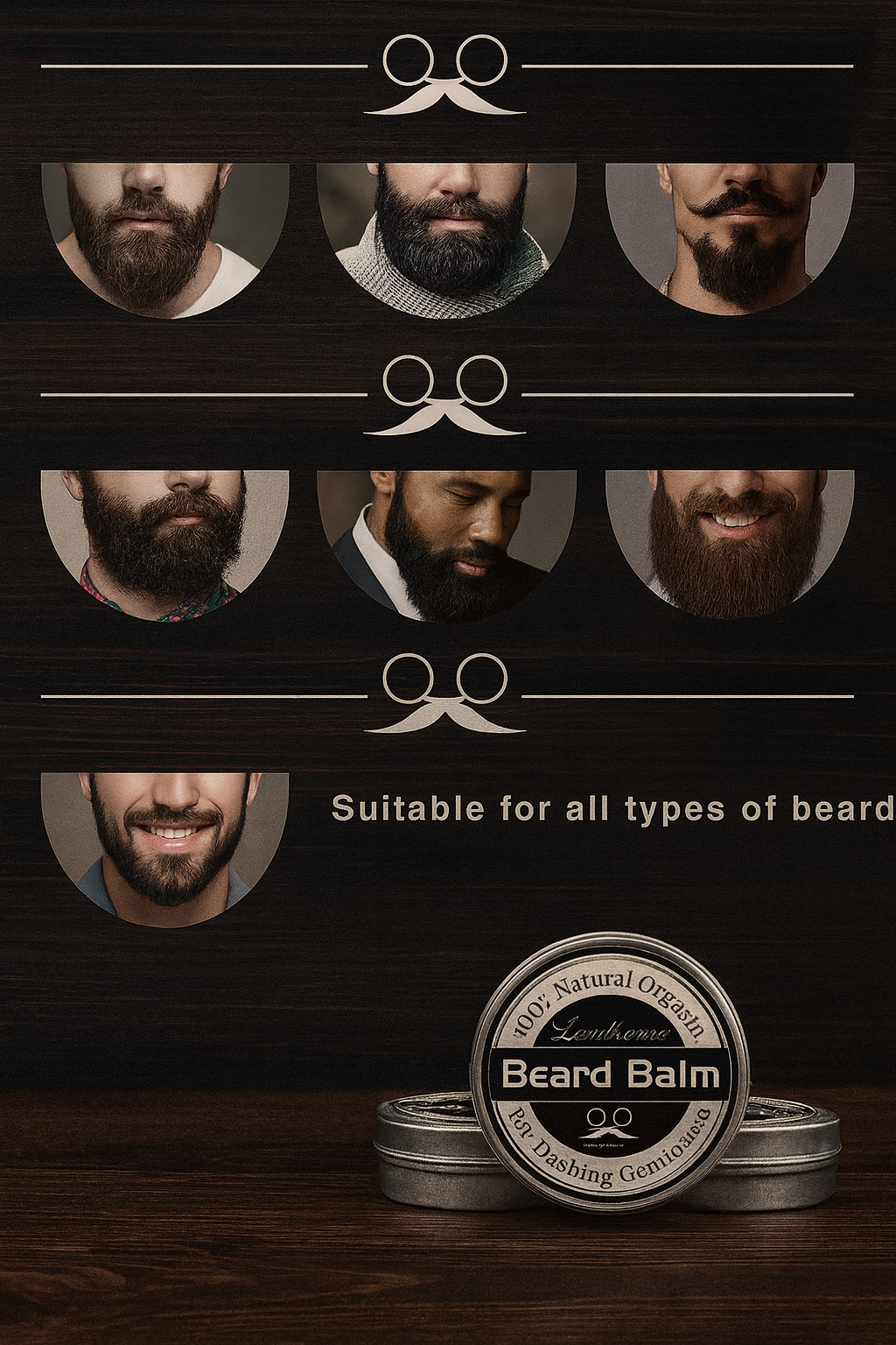 Beard Balm & Growth Oil – Moisturizing & Styling Care for Men