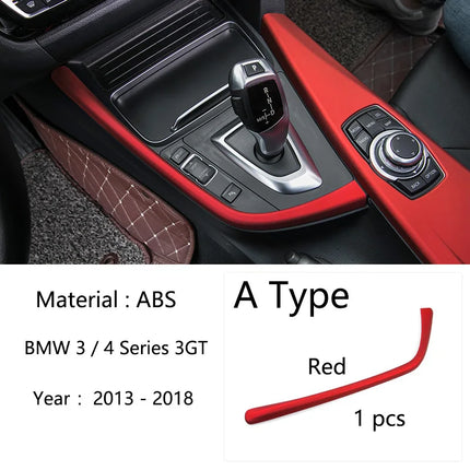 BMW 3/4 Series F30 F31 F32 F36 3GT 320i – Carbon Fiber Gear Shift Panel Cover"