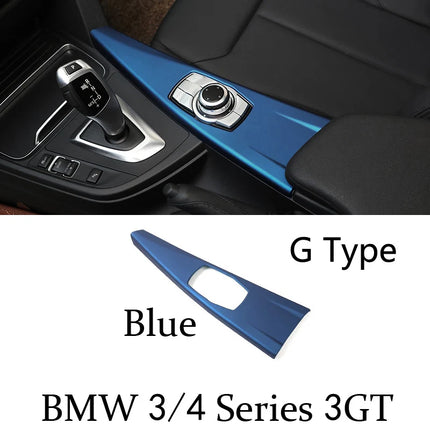 BMW 3/4 Series F30 F31 F32 F36 3GT 320i – Carbon Fiber Gear Shift Panel Cover"