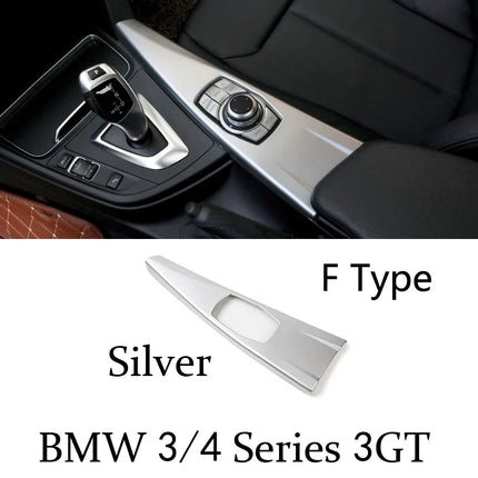 BMW 3/4 Series F30 F31 F32 F36 3GT 320i – Carbon Fiber Gear Shift Panel Cover"