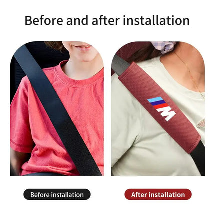 BMW Seat Belt Cover – Leather, Perforated
