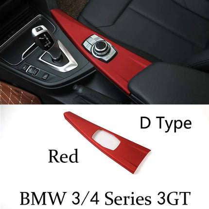 BMW 3/4 Series F30 F31 F32 F36 3GT 320i – Carbon Fiber Gear Shift Panel Cover"