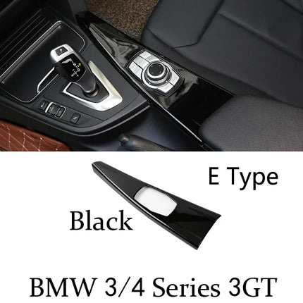 BMW 3/4 Series F30 F31 F32 F36 3GT 320i – Carbon Fiber Gear Shift Panel Cover"