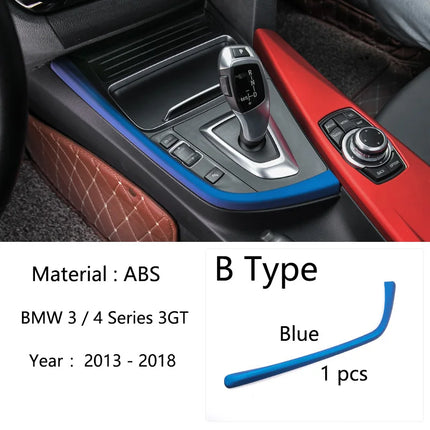 BMW 3/4 Series F30 F31 F32 F36 3GT 320i – Carbon Fiber Gear Shift Panel Cover"