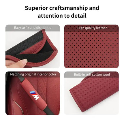 BMW Seat Belt Cover – Leather, Perforated